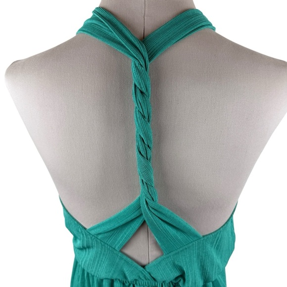 Free People Beach Golden Days Maxi Dress Turquoise/Radical Teal Medium - Picture 7 of 12